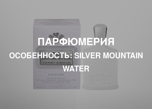 Особенность: Silver Mountain Water